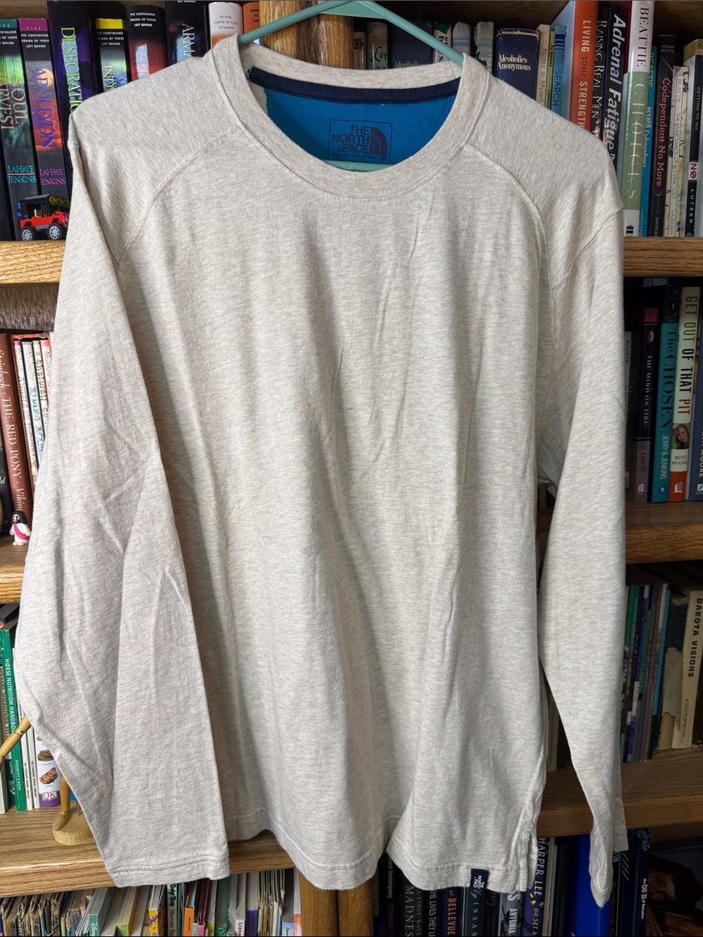 The North Face Men's Crewneck Long-sleeved Tee - Heather Oatmeal